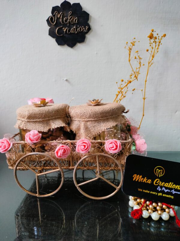 Wheel Cart With 2 jar