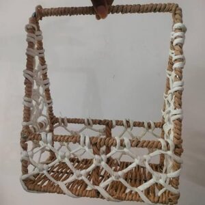 Jute Basket with Metal Frame