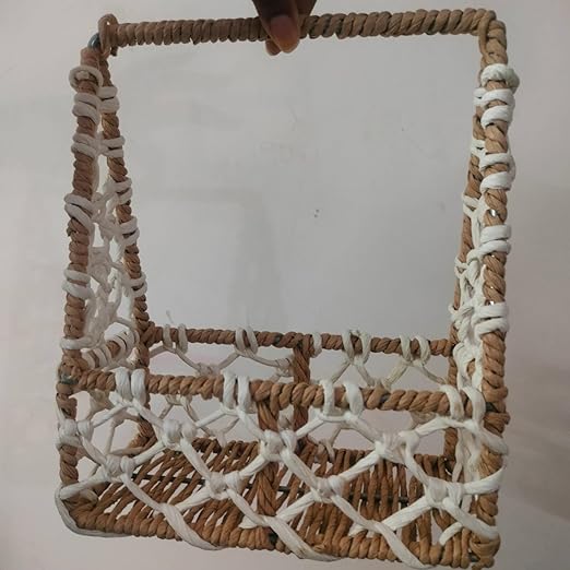 Jute Basket with Metal Frame