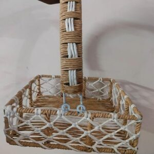 Jute Rope Storage Basket, Square Shape 8*8 Inches
